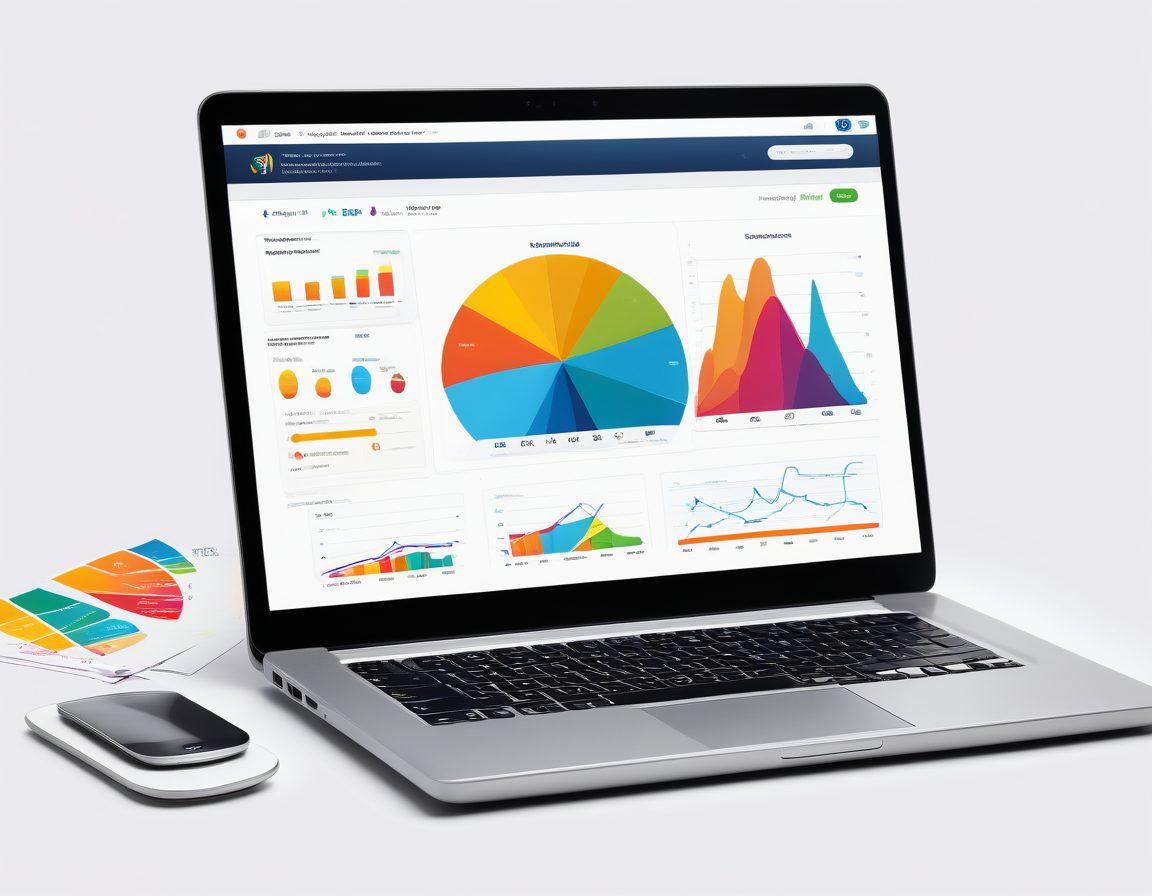 A sleek digital interface showcasing a laptop displaying multiple insurance company logos and instant quote comparisons, surrounded by colorful graphs and charts depicting savings. A user-friendly design emphasizing convenience and speed, with a soft gradient background representing clarity and trust. Illustrate a lightbulb above the laptop to symbolize insight and understanding in navigating insurance options. modern flat design. vibrant colors. white background.